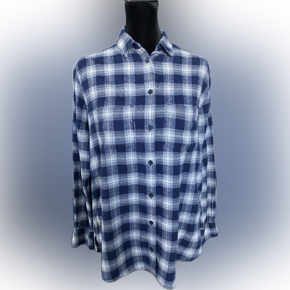 Madewell Button-Up Plaid Flannel Shirt - Size XS